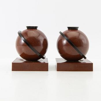 Candelabras, a pair, "Saturnus", 1930s.