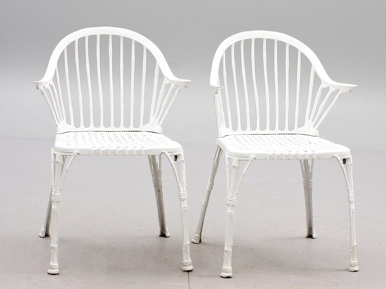 TRÄDGÅRDSSTOLAR, 4 st, 1900-talets andra hälft.