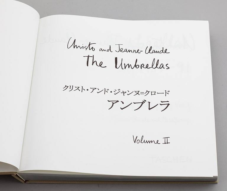 CHRISTO & JEANNE-CLAUDE, 2 volume book project with fabric application. Published in 1998.