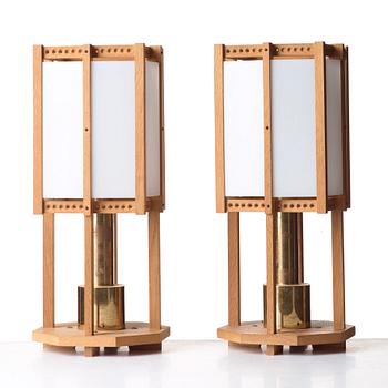 John Kandell, a pair of ceiling or table lamps, Sweden 1950´s.