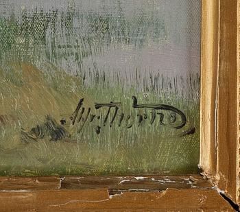 ALFRED THÖRNE, olja på duk, signerad.