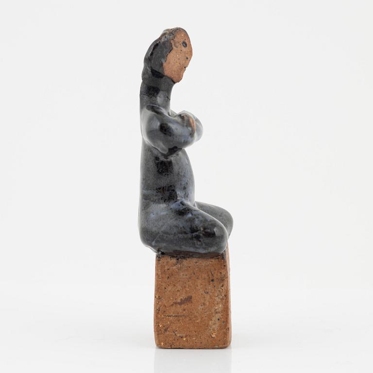 Lisa Larson, figurin, stengods, unik, signerad.