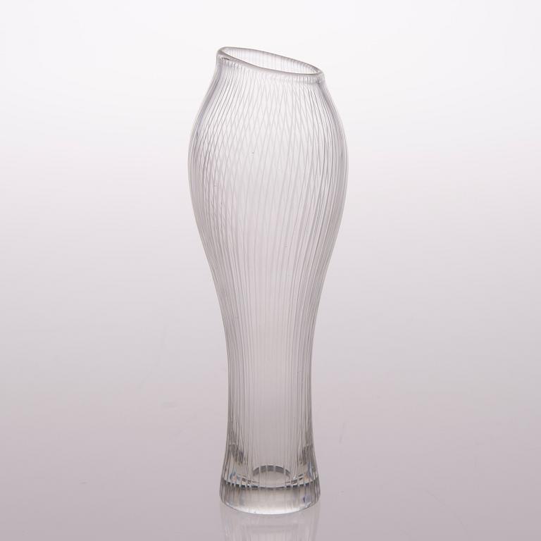 TAPIO WIRKKALA, VAS, glas, "Fölben", signerad Tapio Wirkkala, Iittala.