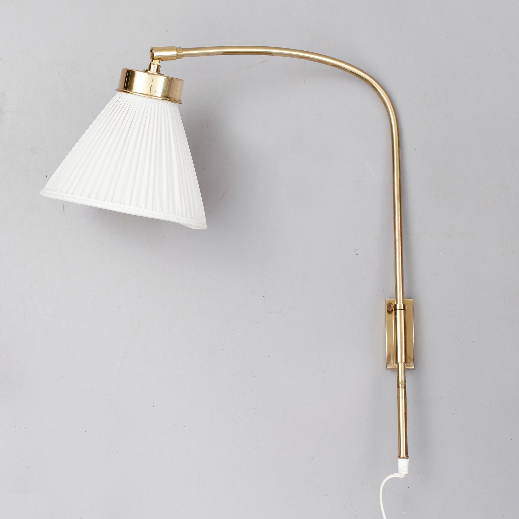 VÄGGLAMPA, mässing, Josef Frank, Firma Svenskt Tenn, modell 2484-2.