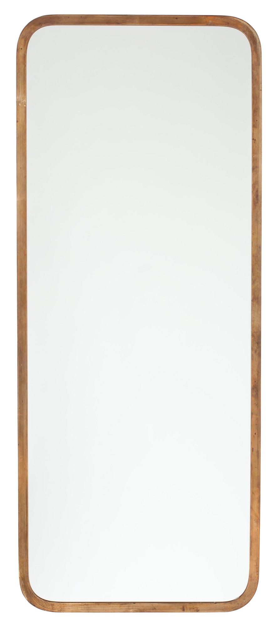 A brass mirror, possibly by Josef Frank for Svenskt Tenn.