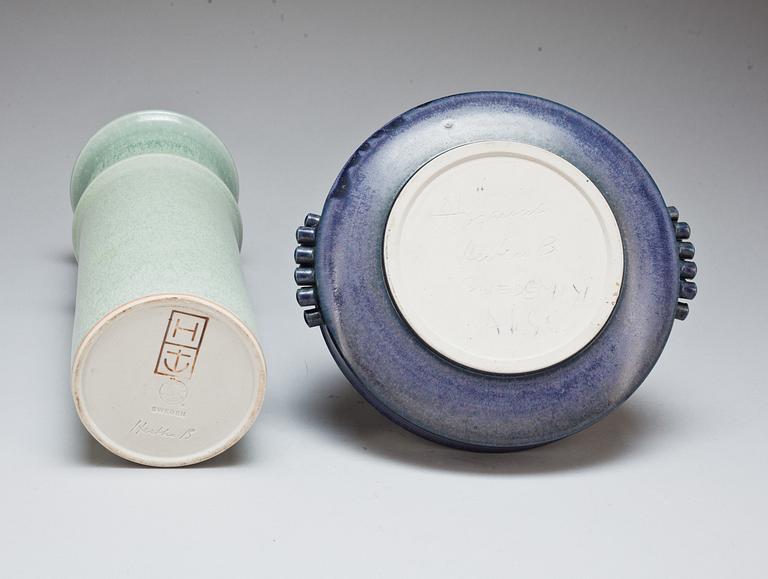 VASER, 4 st samt SKÅL, Hertha Bengtsson, Höganäs, 1900-talets andra hälft.