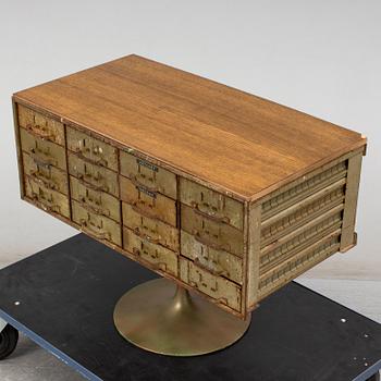 A 20th century metal chest of drawers.