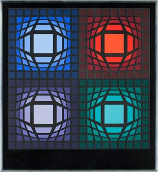 VASARELY, VICTOR, färglitografi, sign o numr 74/300.