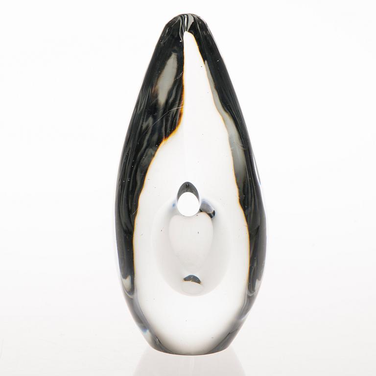 TIMO SARPANEVA, 'Bird's head' glass sculpture, signed Timo Sarpaneva Iittala -56.