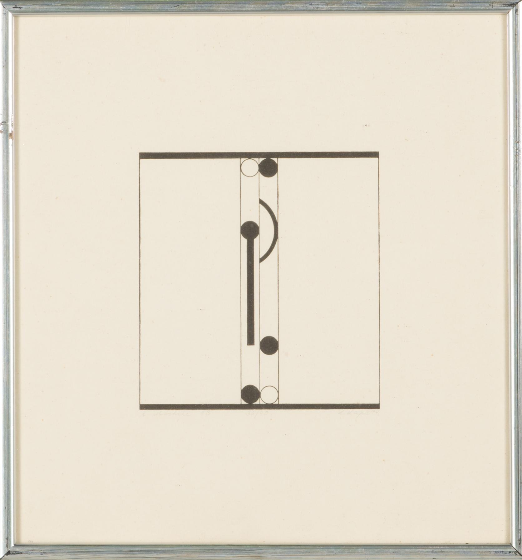 Leonhard Lapin, a set of twelve lithographs from the series 'A Mashine'.