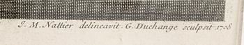 PETER PAUL RUBENS, efter, 1700-tal, kopparstick av J.M. Nattier.