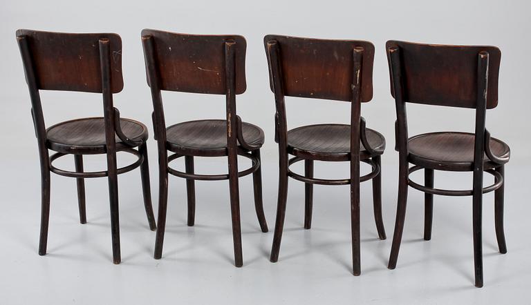 STOLAR, 4 st, Thonet Mundus-Borlova, 1900-talets första häft.