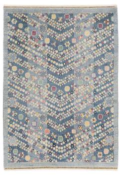 426. Barbro Nilsson, a carpet, 'Violetta blå', knotted pile, c. 217 x 150 cm, signed AB MMF BN.