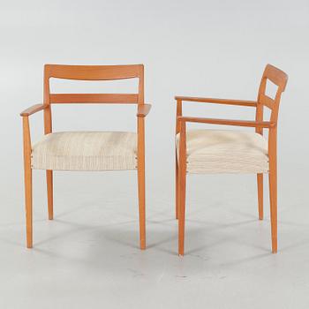 A pair of armchairs by Troeds, Bjärnum, Sweden, third quarter of the 20th century.
