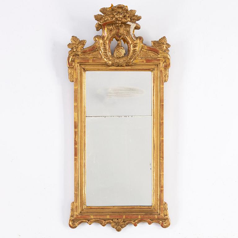 A late 18th century Gustavian mirror.