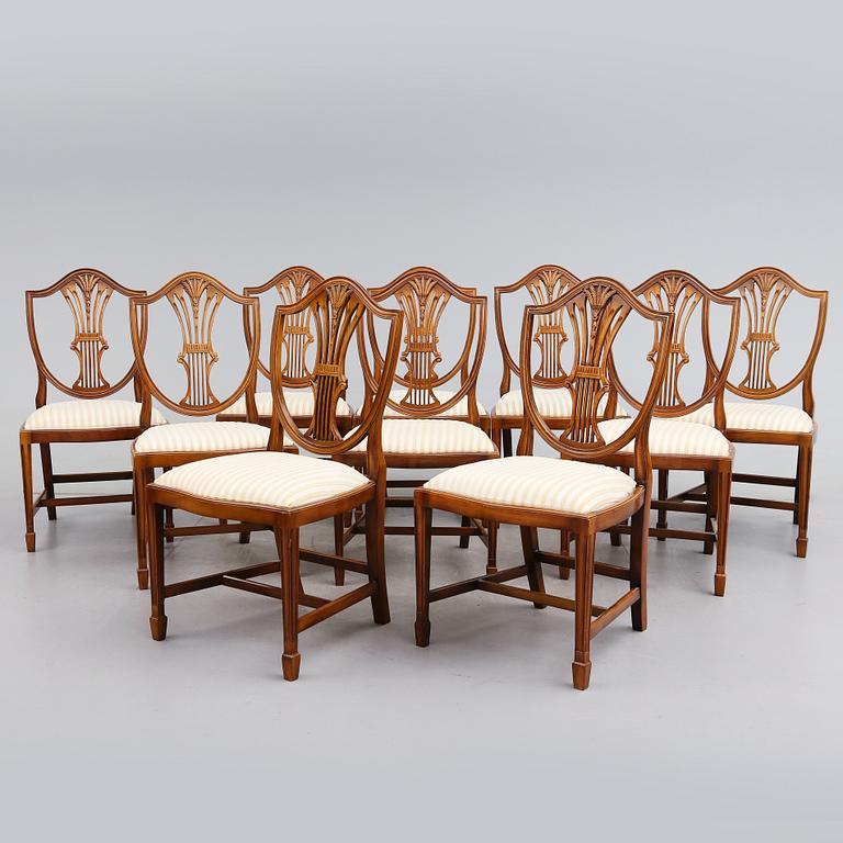 STOLAR, 10 st, G.T. Rackstraw, England, 1900-talets andra hälft.