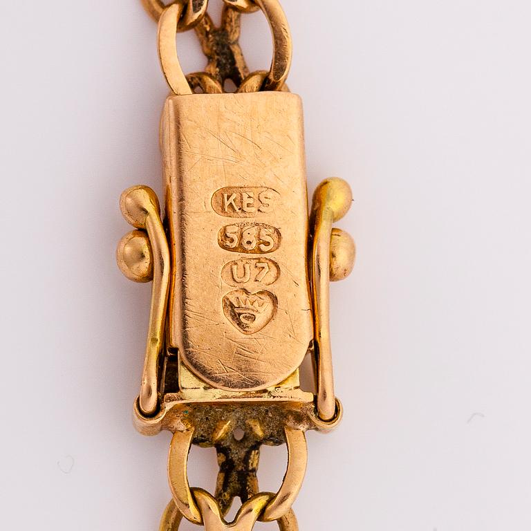 ARMBAND, 14K guld, Laatukoru, Hyvinge 1973.