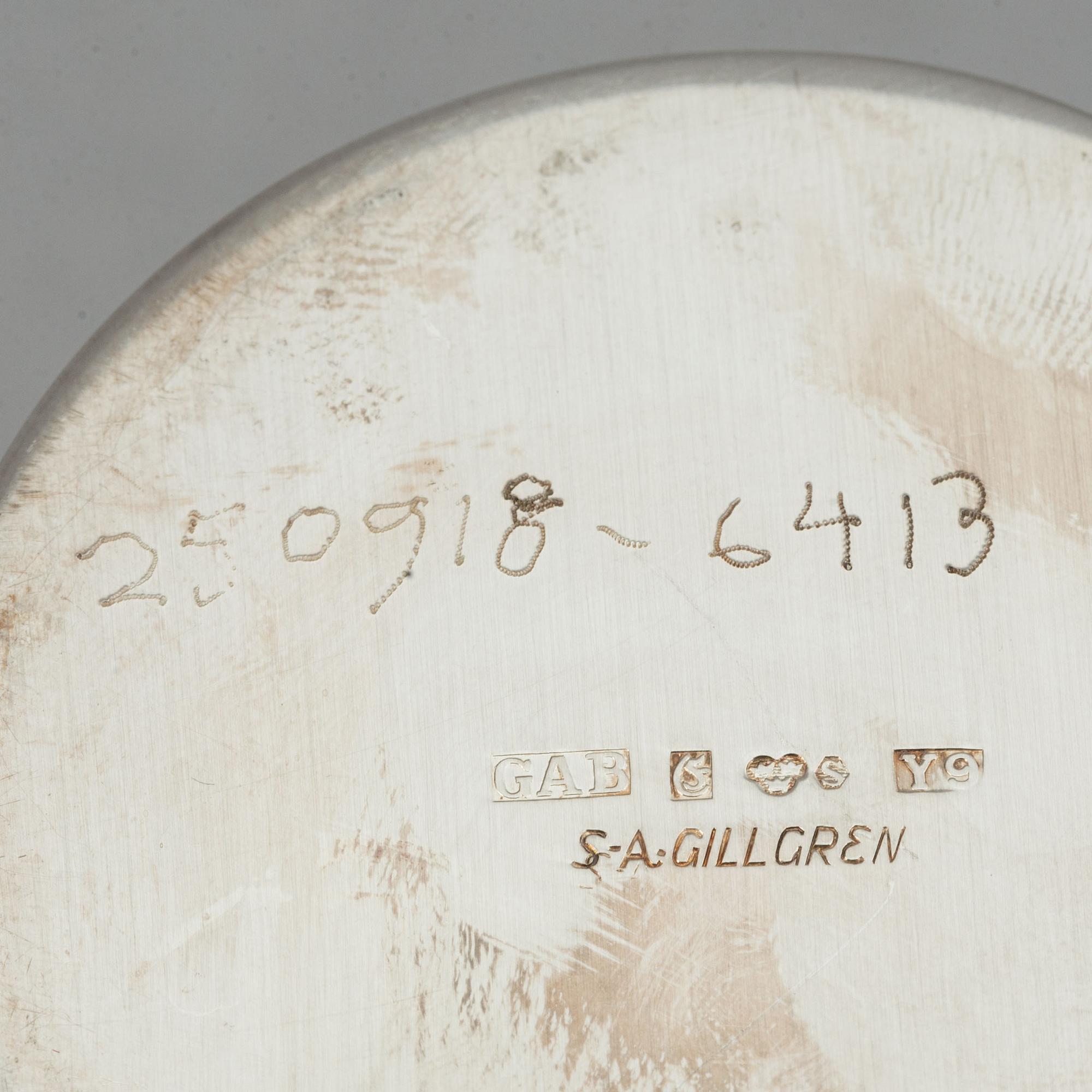 A parcel-gilt silver beaker. Mark of Sven Arne Gillgren, GAB, Stockholm 1973.
