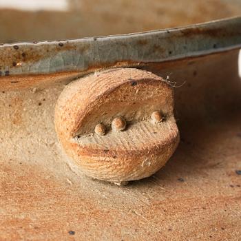 Stig Lindberg, a unique stoneware bowl, Gustavberg Studio, Sweden, 1962.