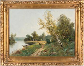 UNKNOWN ARTIST, oil on canvas, signed Lenoir.