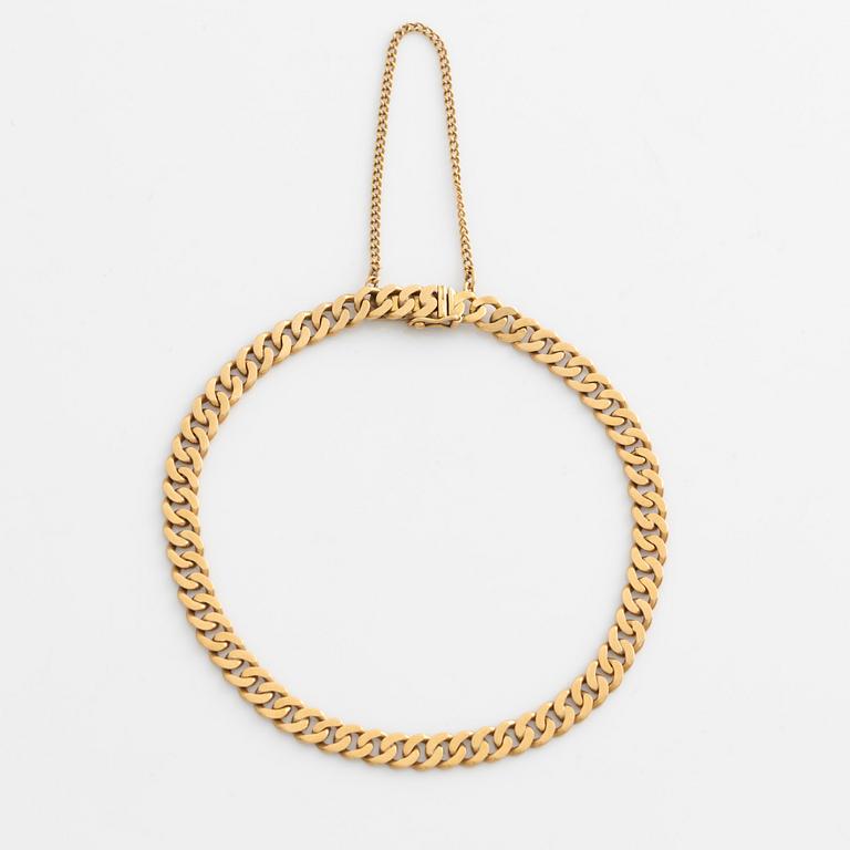 Bracelet, 18K gold, curb link.