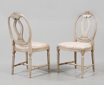 STOLAR, 4 st, gustaviansk stil, 1900-talets slut.