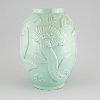 A earthenware vase by Anna-Lisa Thomson for Upsala Ekeby, around the mid 20th century.