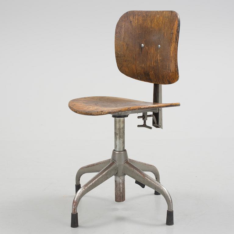 ARBETSSTOL, industri, Lindqvist kontorsmöbler, 1900-tal mitt.