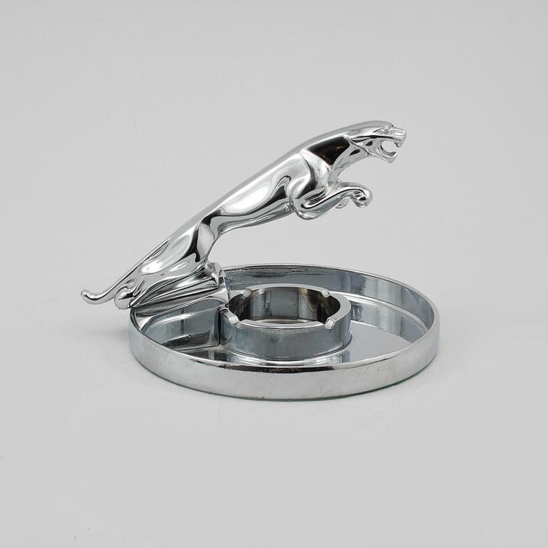 ASKKOPP, blankkromad metall, Jaguar, 1900-talets andra hälft.