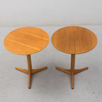 A pair of Kerstin Hörlin-Holmquist 'Äpplet' tables, for Nordiska Kompaniet, 1965.