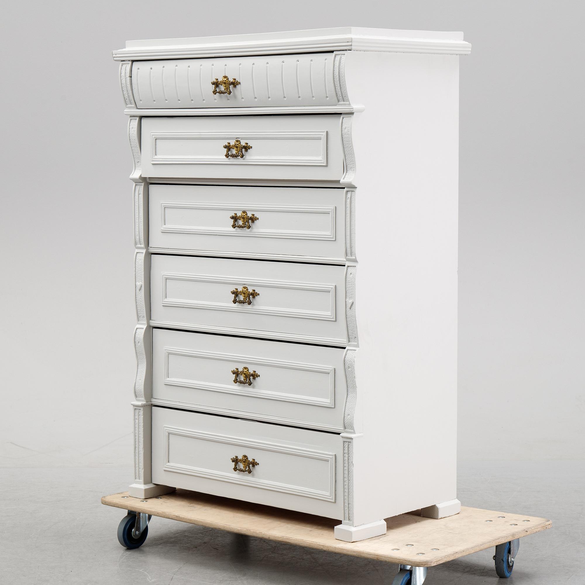 A painted dresser, early 20th Century.