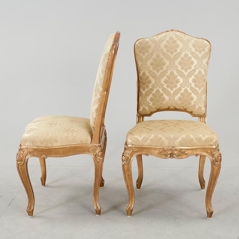STOLAR, 4 st, Rokokostil, Frankrike, 1800-tal.