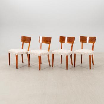 Chairs 4 pcs Swedish Modern 1940s.