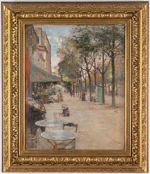 AXEL PETER, oil on canvas, signed and dated Paris 1893.