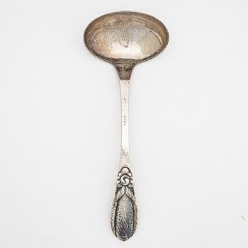 Evald Nielsen, an art nouveau silver soup ladle, Copenhagen, Denmark 1921.
