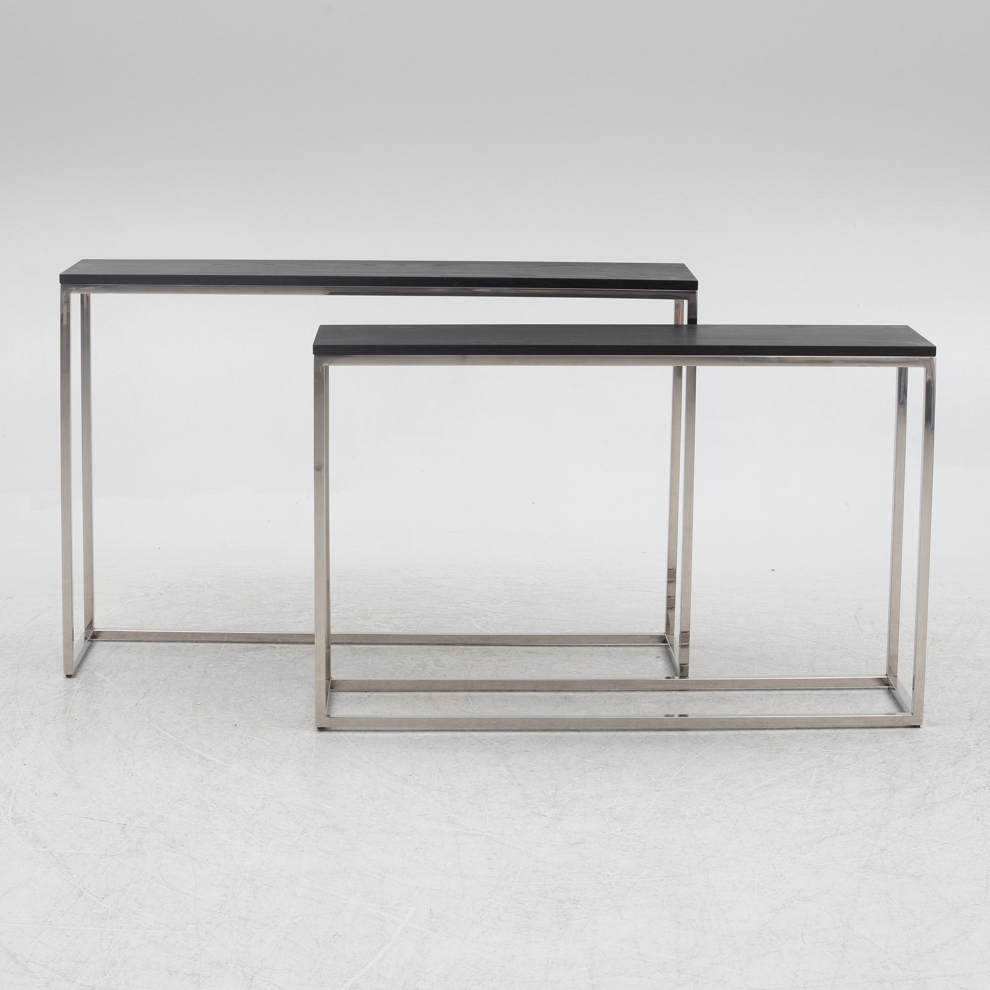 A est of two side tables, Rivièra Maison, contemporary.