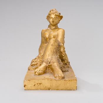 A gypsum sculpture signed and dated -38.