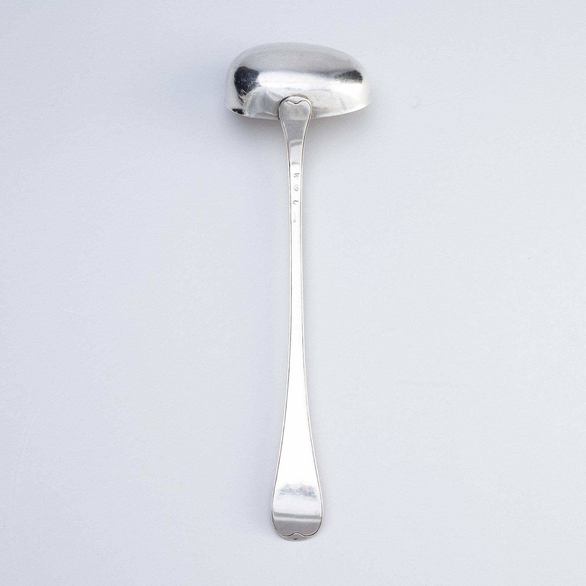 Jakob Lampa, soppslev, silver, Stockholm 1779.