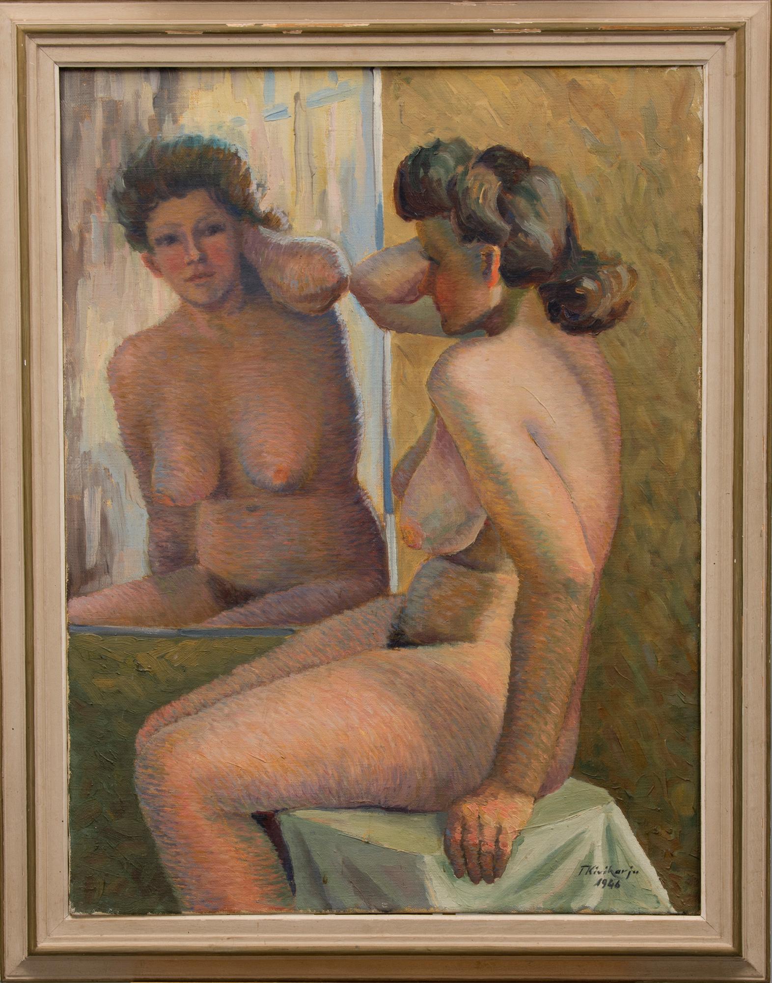 TOIMI KIVIHARJU, olja på duk, signerad och daterad 1946.