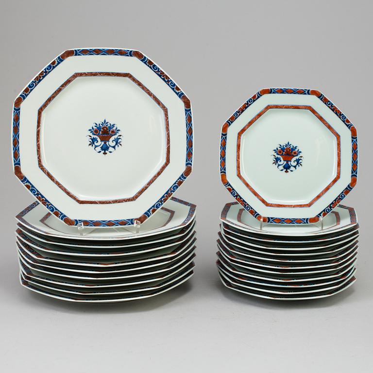 A 36 part porcelain service, Raynaud & Co, Limoges, end of the 20th century.