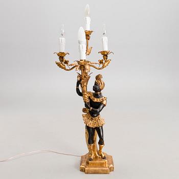 A table lamp, late 20th century.