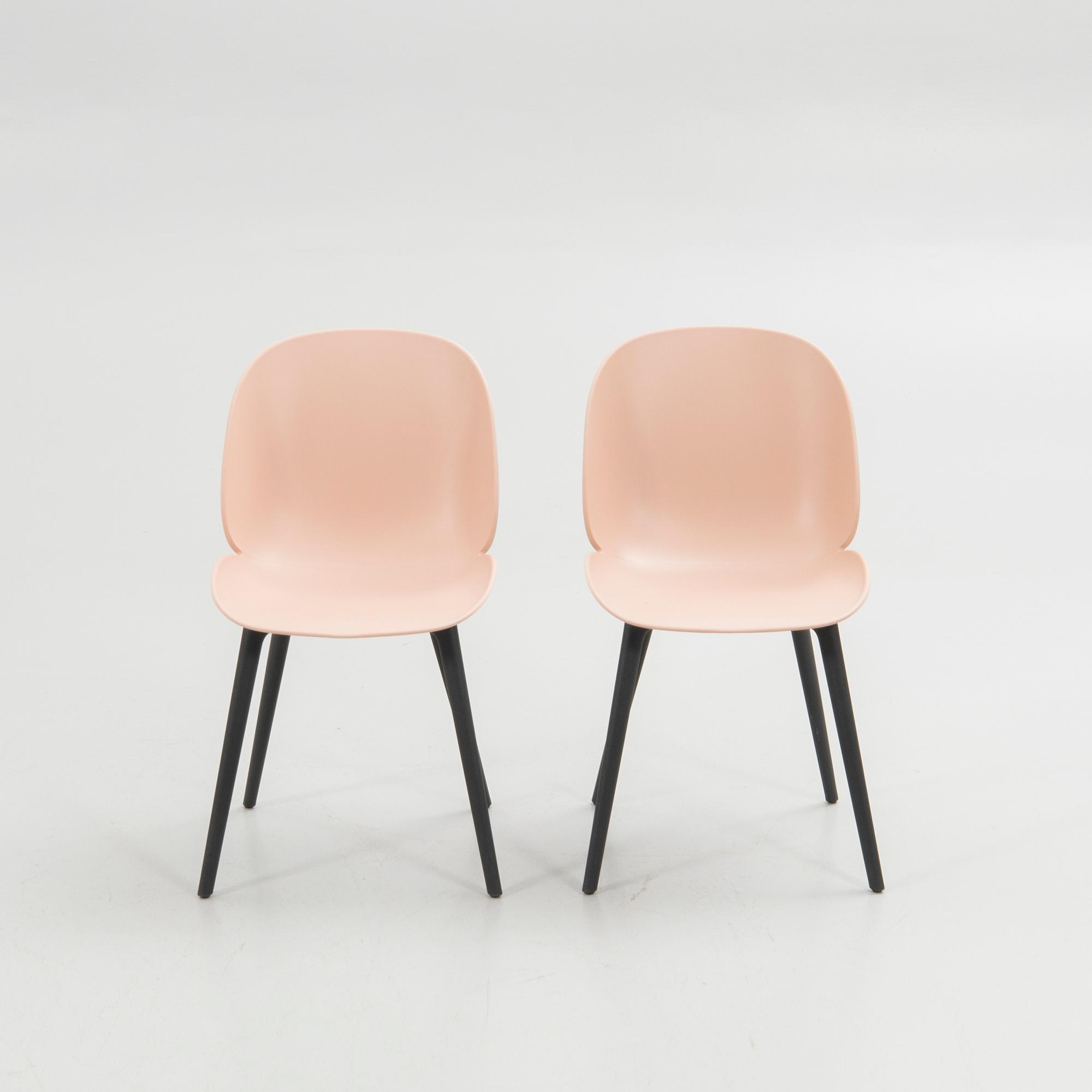 GamFratesi, chairs, 4 pcs, "Beetle Chair", Gubi, Denmark.