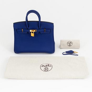 Hermès, a Bleu Electrique Togo leather 'Birkin 25' handbag, 2018.