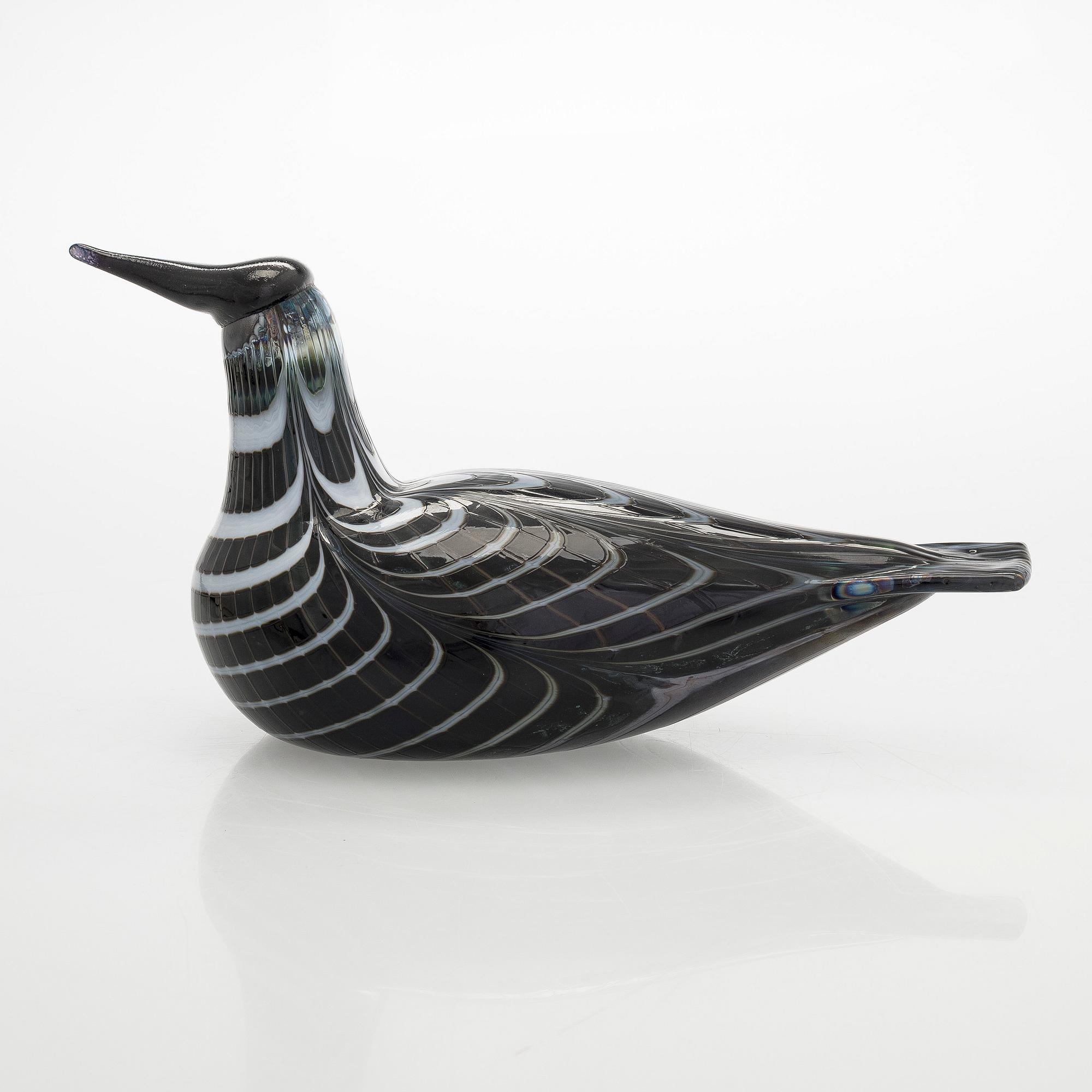 Oiva Toikka, glasfågel, signerad Oiva Toikka Nuutajärvi Notsjö, numrerad 926/5000.