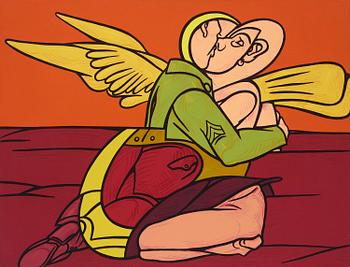 747. Valerio Adami, Studie för "Innamorati".