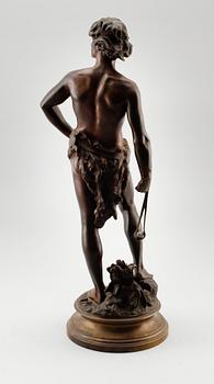 ADRIEN ÉTIENNE GAUDEZ, efter, skulptur, brons, signerad.