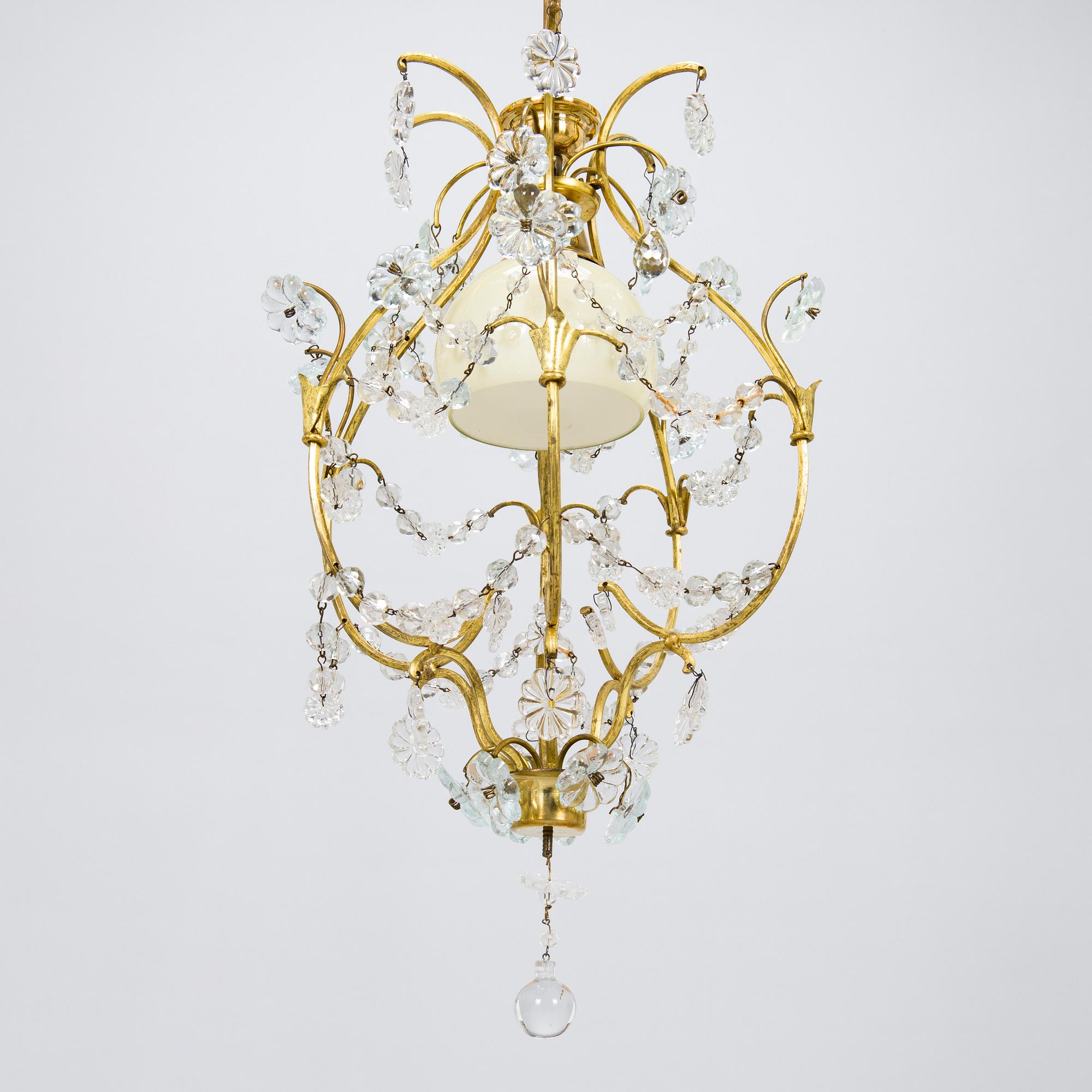 Lisa Johansson-Pape, taklampa, modell 24, Stockmann Orno 1940-tal.