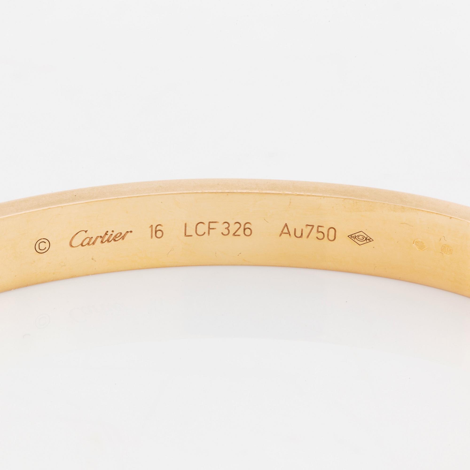 Cartier armband "Love" 18K guld.