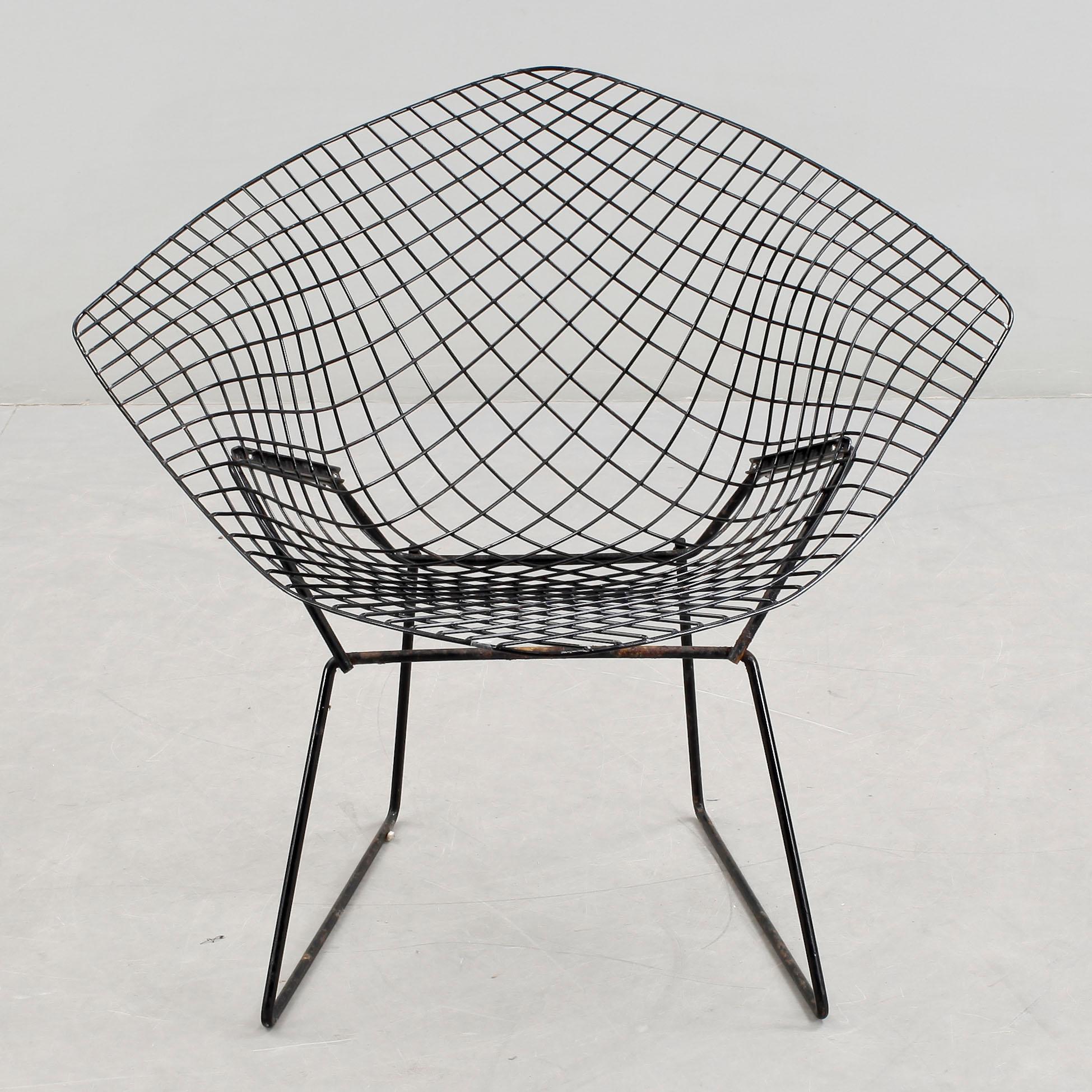 FÅTÖLJ, "Diamond chair", Harry Bertoia, 1960-tal.