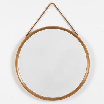 Uno & Östen Kristiansson, an oak mirror, Luxus, Vittsjö, 1960's/70's.